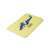 警察のヘリコプター漫画イラストレーション バスマット (アングル)