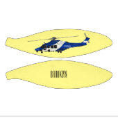 警察のヘリコプター漫画イラストレーション ミニバスケットボール (パネル)