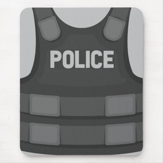 警察のベスト マウスパッド (正面)