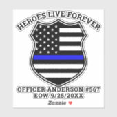 警察のメモリアルヒーローは永遠に車Sに住んでいる シール (シート)