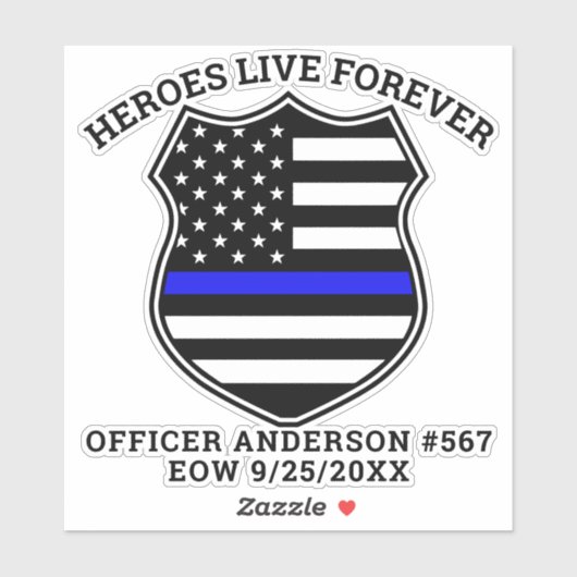 警察のメモリアルヒーローは永遠に車Sに住んでいる シール (シート)