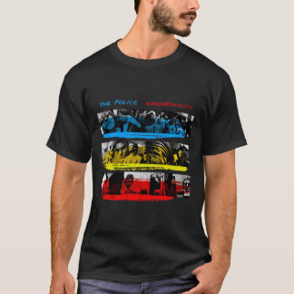 警察のロゴミュージックロックバンドのグラフィック Tシャツ