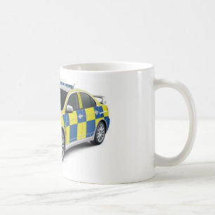 警察の三菱槍騎兵のevo コーヒーマグカップ