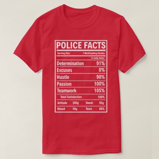 警察の事実誇りを持った警察のTシャツの贈り物 Tシャツ (デザイン正面)