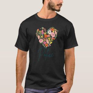 警察の仕事最高のプライド警察の母の日フローラH Tシャツ
