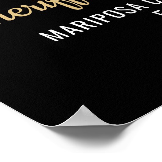 警察の保安保安官退職細いブルーラインウェルカム ポスター (角)