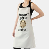 警察の保安官のエプロン：おもしろいエプロン エプロン (インサイチュ)