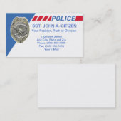 警察の保安官代理の法の執行カード 名刺 (正面/裏面)