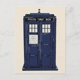 警察の公衆電話ボックス ポストカード