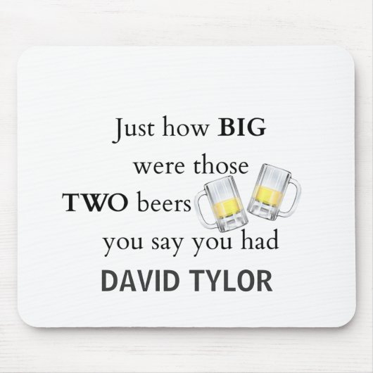 警察の冗談なんて大きい… マウスパッド (正面)