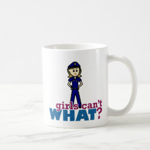 警察の女性 コーヒーマグカップ