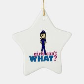 警察の女性 セラミックオーナメント (右)