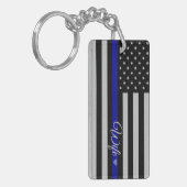 警察の妻の旗 キーホルダー (正面左)