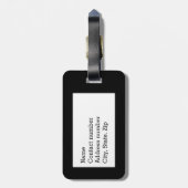 警察の妻の薄いブルーラインばら色の名前をカスタムする ラゲッジタグ (裏面縦)