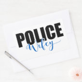 警察の妻 長方形シール (封筒)