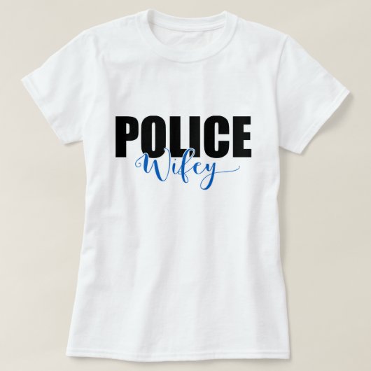 警察の妻 Tシャツ (デザイン正面)
