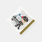 警察の子供パーティー スタンダードカクテルナプキン (角)