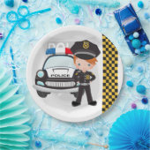 警察の子供パーティー ペーパープレート (パーティー)