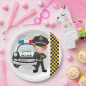 警察の子供パーティー ペーパープレート (パーティー)