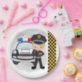 警察の子供パーティー ペーパープレート (パーティー)