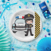 警察の子供パーティー ペーパープレート (パーティー)