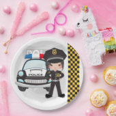 警察の子供パーティー ペーパープレート (パーティー)