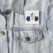 警察の巡洋艦のTシャツおよびギフト 缶バッジ (インサイチュ)