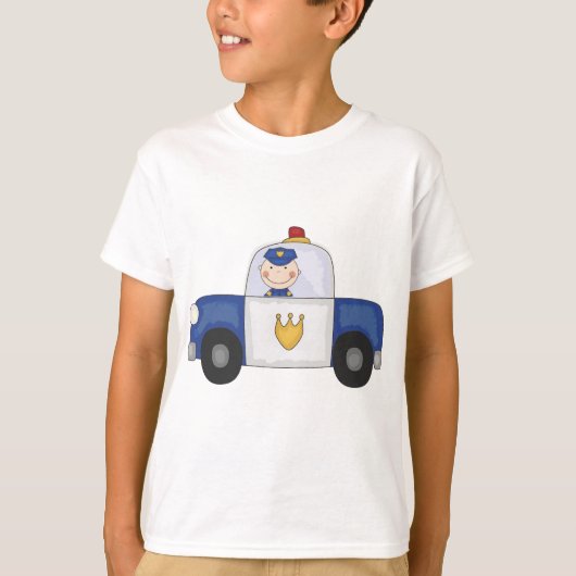 警察の巡洋艦のTシャツおよびギフト Tシャツ (正面)