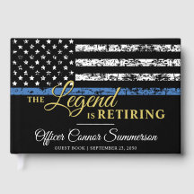 警察の引退シンブルーラインアメリカ国旗