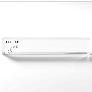 警察の手錠 デスクネームプレート