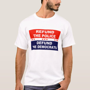 警察の払い戻し民主党に払い戻す Tシャツ