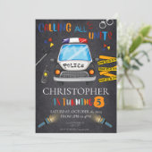 警察の招待状 誕生日パーティー 招待状 (スタンド正面)