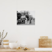 警察の捕獲の海賊車， 1922ヴィンテージ写真 ポスター (キッチン)