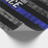 警察の旗を支動揺して援 ラッピングペーパー (角)