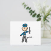 警察の棒人間 ポストカード (スタンド正面)