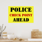 警察の検問所を先導 ポスター (キッチン)