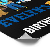 警察の歓迎パーティーのサイン女の子警察バッジのポスター ポスター (角)