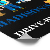 警察の歓迎パーティーのサイン女の子警察官のサイン ポスター (角)