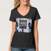 警察の母に誇りを持つTシャツ Tシャツ (正面)