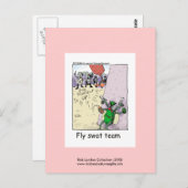 警察の漫画はがきにスワーチームを飛ばす ポストカード (正面/裏面)