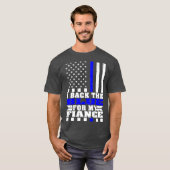 警察の為に青を帯び誇りを持ったる Tシャツ (正面フル)
