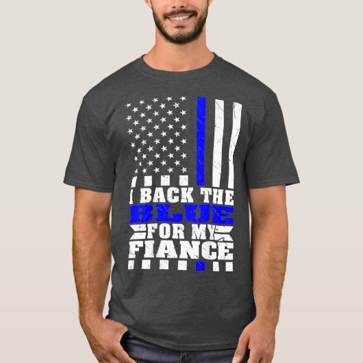 警察の為に青を帯び誇りを持ったる Tシャツ (正面)