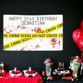 警察の犯罪現場のテーパーソナライズされたプ 横断幕