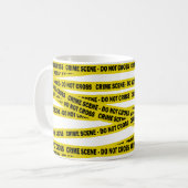 警察の犯罪現場はアメリカの刑事を越えない コーヒーマグカップ (正面左)