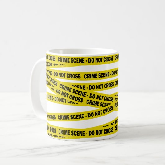 警察の犯罪現場はアメリカの刑事を越えない コーヒーマグカップ (正面左)