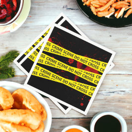 警察の犯罪現場テープ スタンダードカクテルナプキン