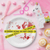 警察の犯罪現場テープ ペーパープレート (パーティー)