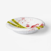 警察の犯罪現場テープ ペーパーボウル (傾斜あり)