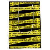 警察の犯罪現場テープ ミディアムペーパーバッグ (裏面)