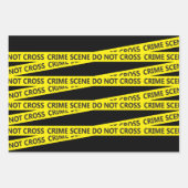 警察の犯罪現場テープ ラッピングペーパーシート (正面)